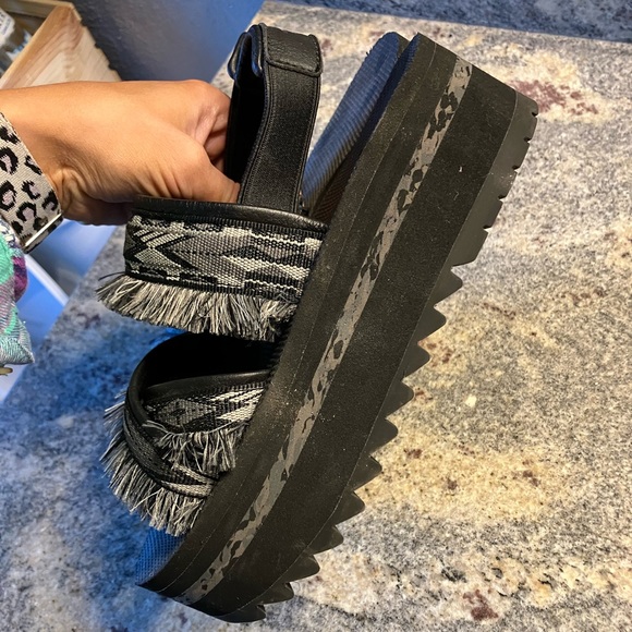 Teva flatform platform ceres fringe sandals - Picture 3 of 4